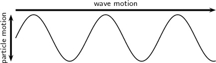in a transverse wave particles vibrate at 90 degrees to the direction of travel of the wave