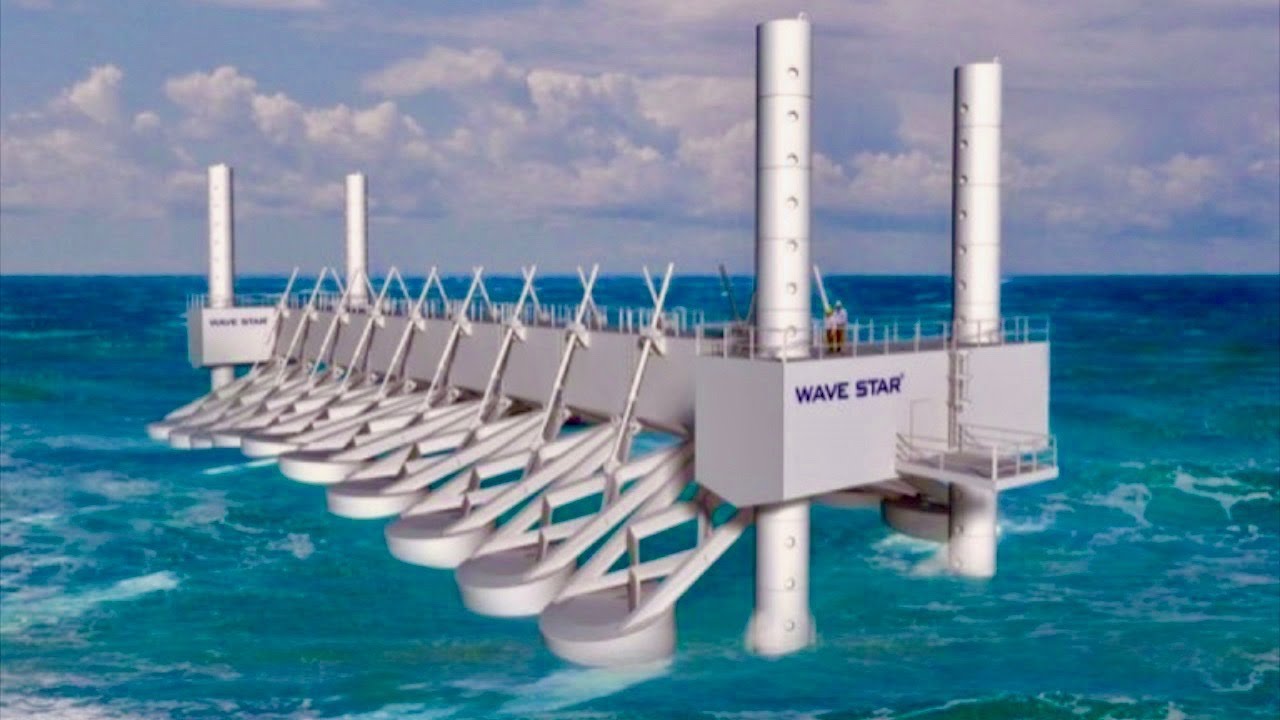 the motion of waves can be used to generate electricity with a wave generator